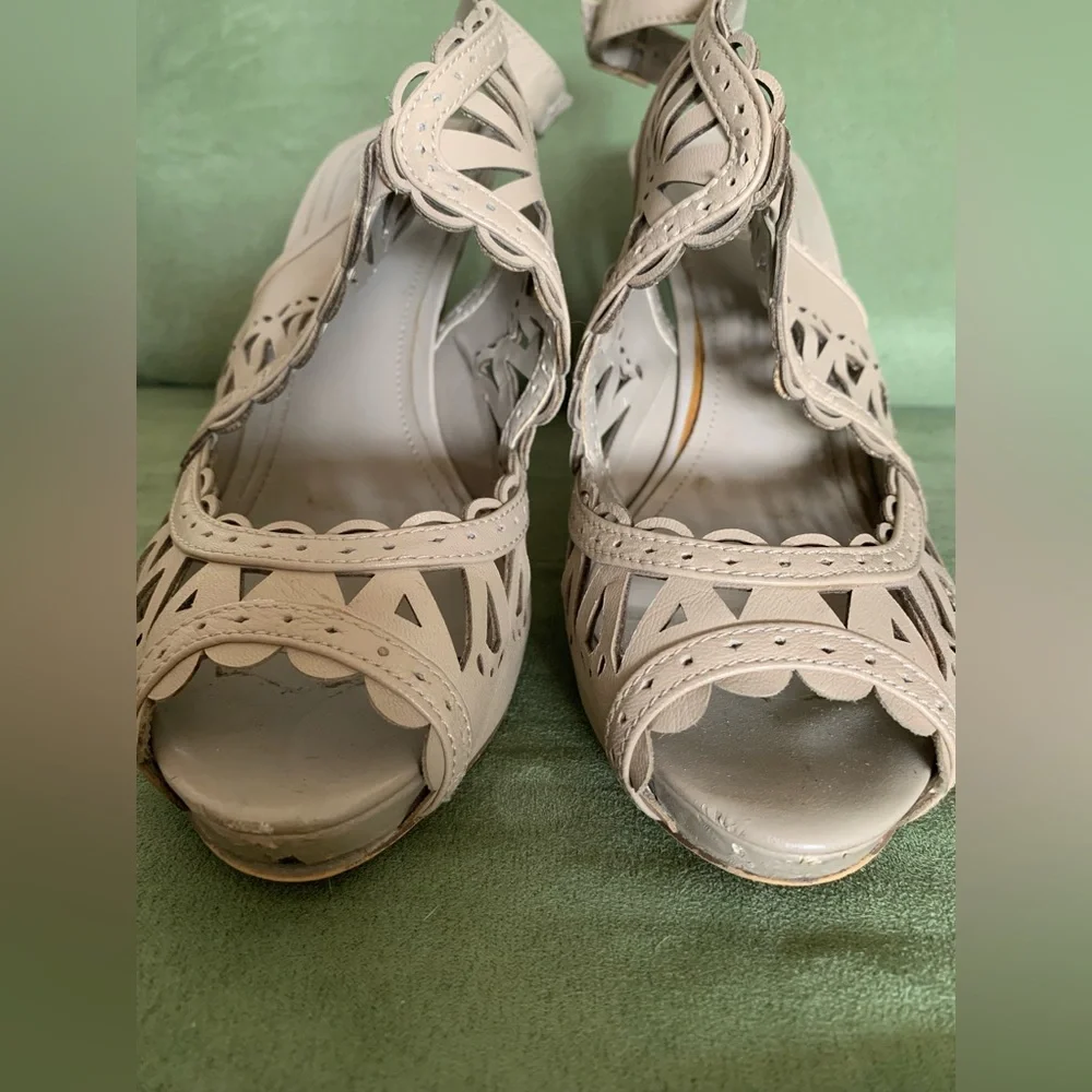 Aldo cream leather heels - Picture 6 of 6